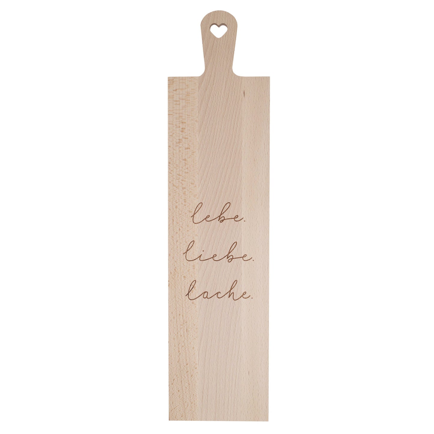 Holz-Schneidebrett Lebe Liebe Lache
