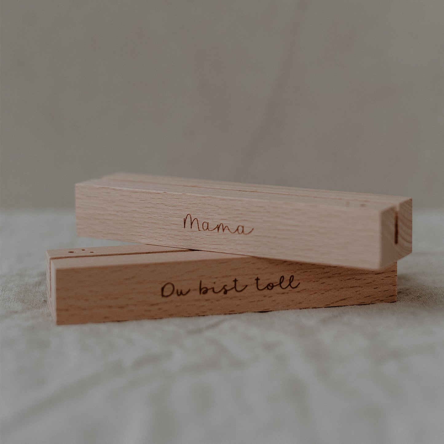 Kartenständer "Mama, du bist toll." (2 Stück)